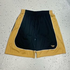 Y2k Pony Athletic Shorts Mens Size 2XL Black Gold